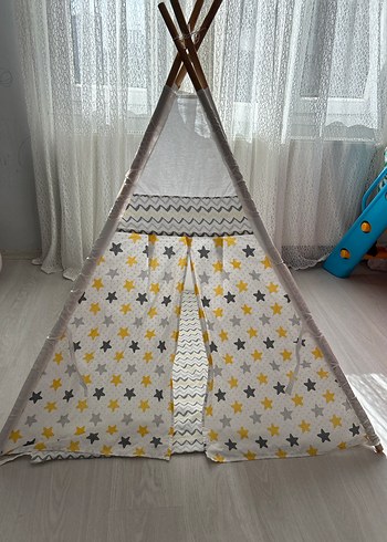 Yıldız Desenli Çocuk Oyun Çadırı - Görsel 4