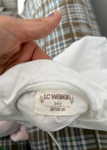 Nakışlı Beyaz Kız Çocuk uzun kolGömlek - Görsel 4