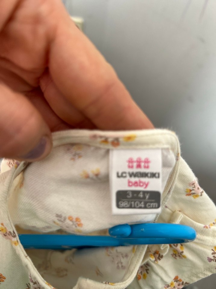 Kız Çocuk Bej Pamuklu Fırfırlı gömlek Bluz - Görsel 3