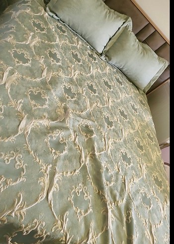 Özdilek Mimoza Gri Nakışlı yatak örtüsü Takımı - Görsel 5