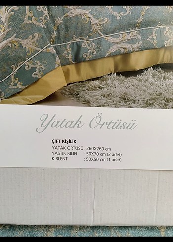 Özdilek Mimoza Gri Nakışlı yatak örtüsü Takımı - Görsel 2