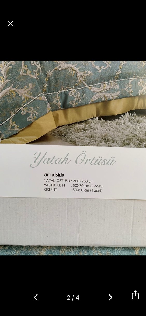 Özdilek Mimoza Gri Nakışlı yatak örtüsü Takımı - Görsel 2