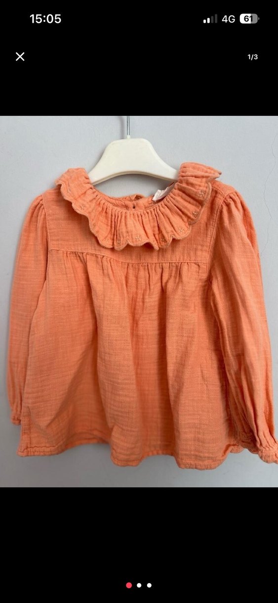 Kız Çocuk Uzun Kollu Gömlek - Görsel 2