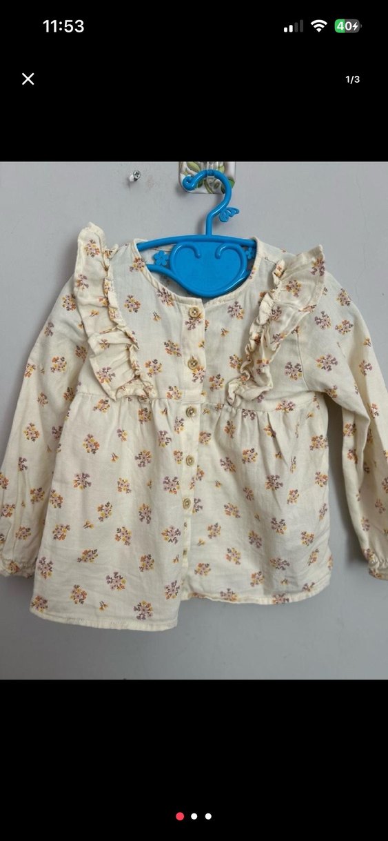 Nakışlı Bohem Uzun Kollu Kız çocuk Gömlek - Görsel 3