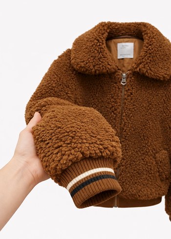 Berskha kadın peluş mont - Görsel 3