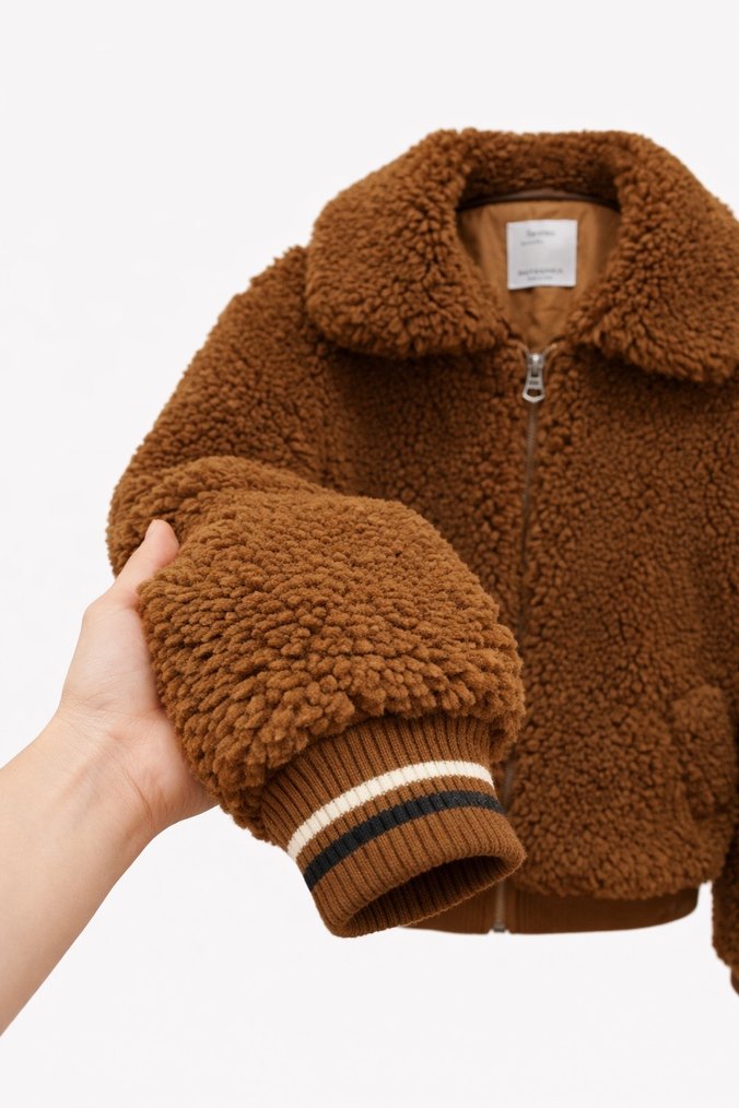 Berskha kadın peluş mont - Görsel 3