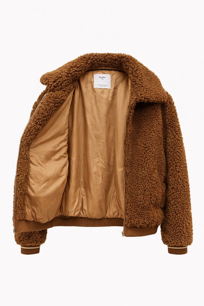 Berskha kadın peluş mont - Görsel 4