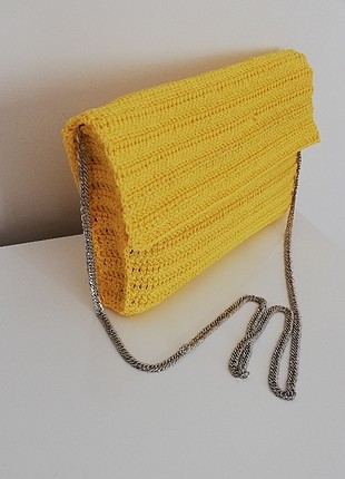diğer Beden sarı Renk örgü çanta