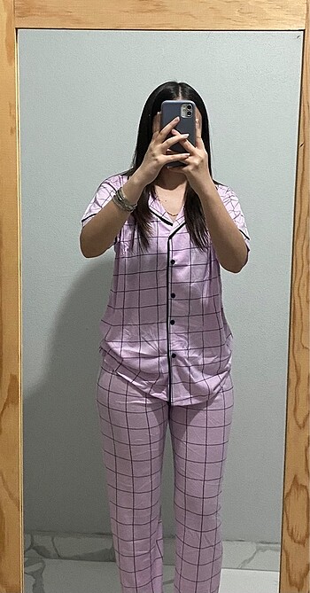 Lila pijama takımı