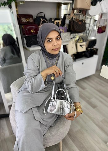 Bej Deri Fermuarlı Kadın Çanta - Görsel 4