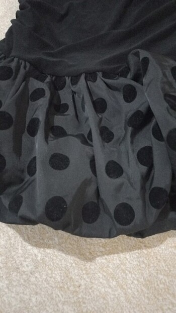 36 Beden siyah Renk Balon etek mini elbise 