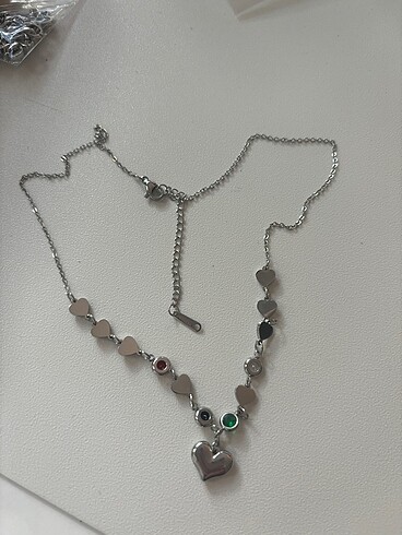 Kalp detay kolye - Görsel 2