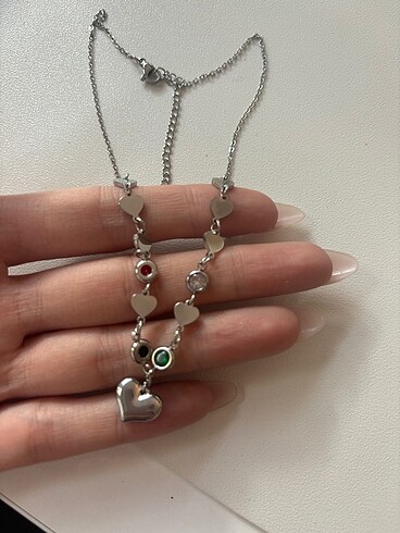 Kalp detay kolye - Görsel 3