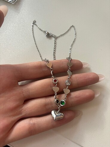 Kalp detay kolye - Görsel 4