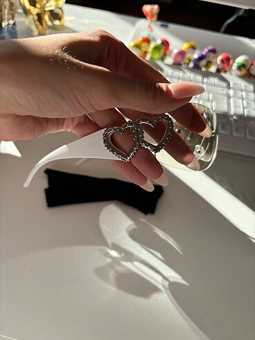 Kalp detay gözlük - Görsel 6