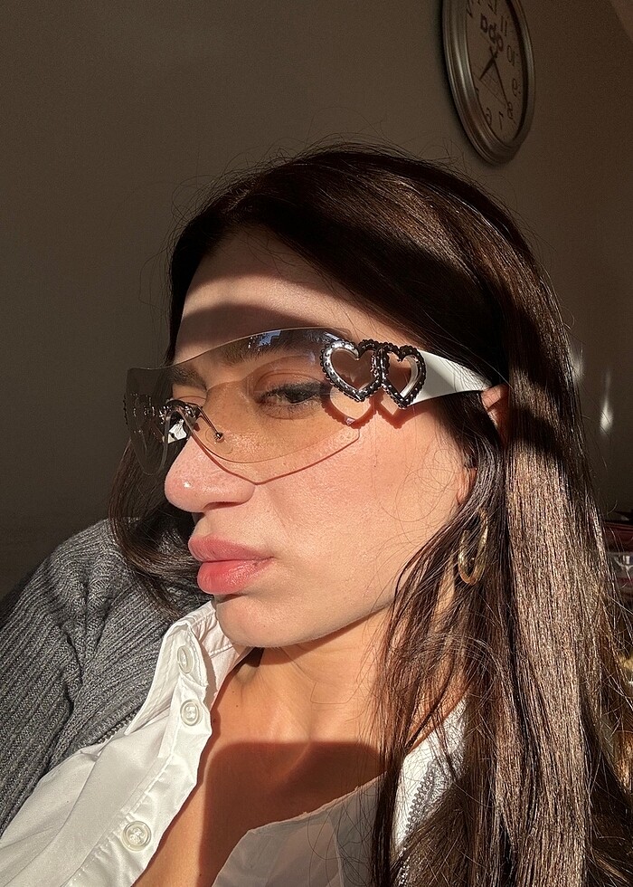 Kalp detay gözlük - Görsel 3