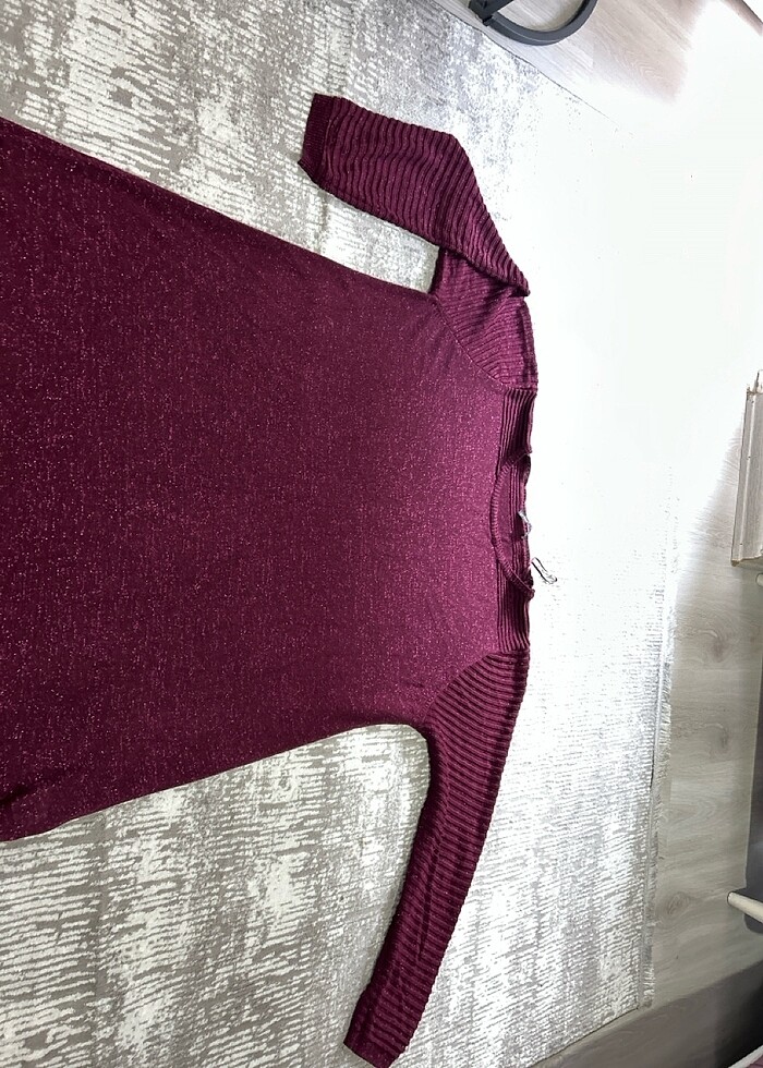 Geniş kalıp triko tunik - Görsel 2