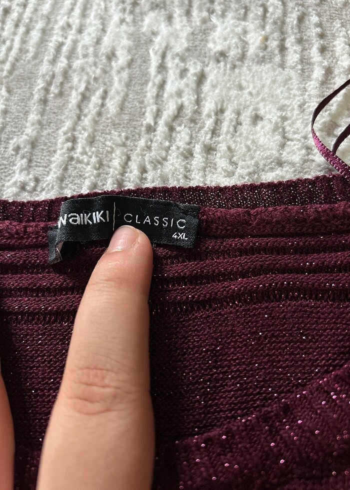 Geniş kalıp triko tunik - Görsel 3