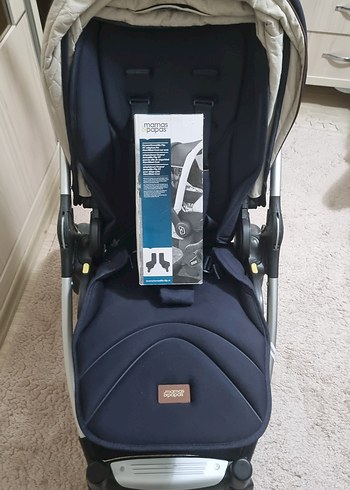 mamas papas marka Gri ve Lacivert Bebek Arabası - Görsel 9