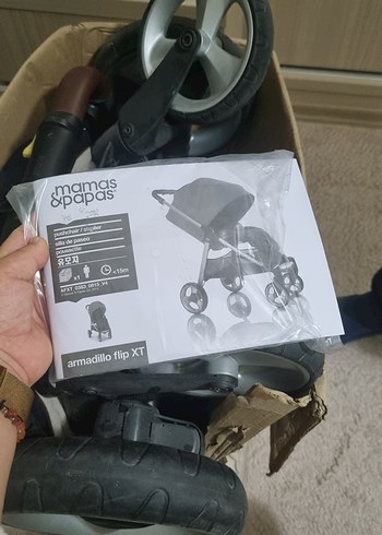 mamas papas marka Gri ve Lacivert Bebek Arabası - Görsel 14