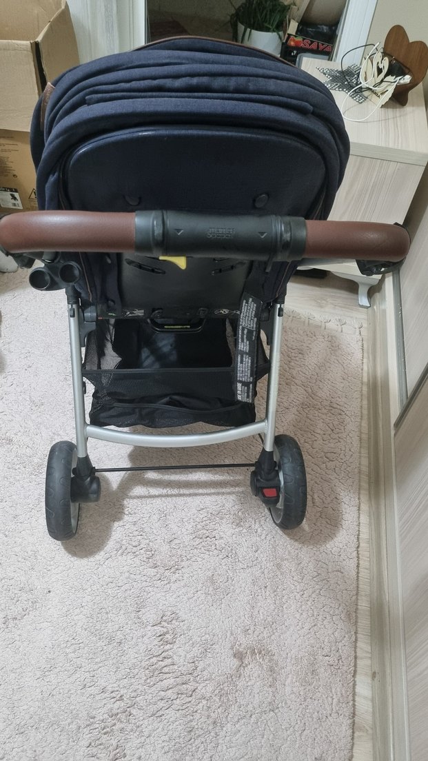 mamas papas marka Gri ve Lacivert Bebek Arabası - Görsel 4