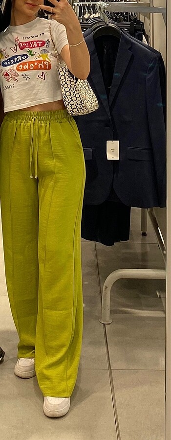 xl Beden yeşil Renk Yazlık pantalon