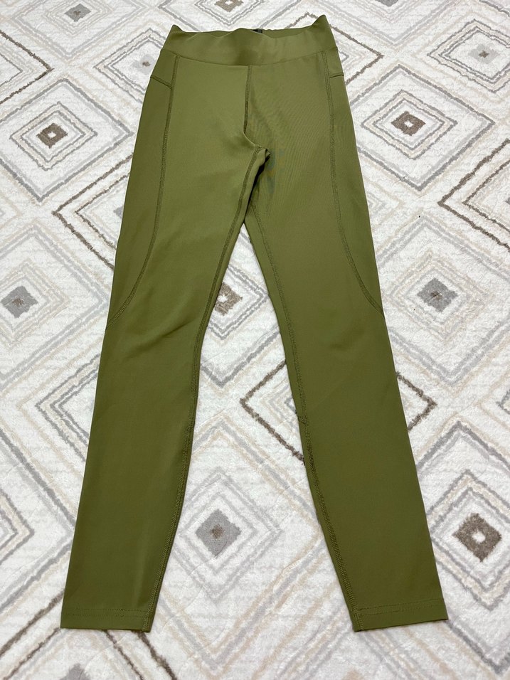 Kadın Haki Renkli  Spor Tayt - Görsel 2