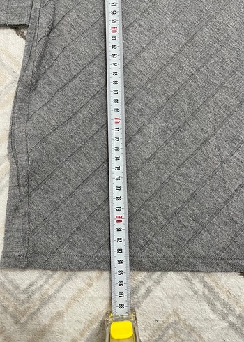 Gri Uzun Kollu Triko Kadın Elbise - Görsel 2