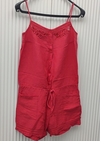 Kırmızı Kısa Tulum - Görsel 4