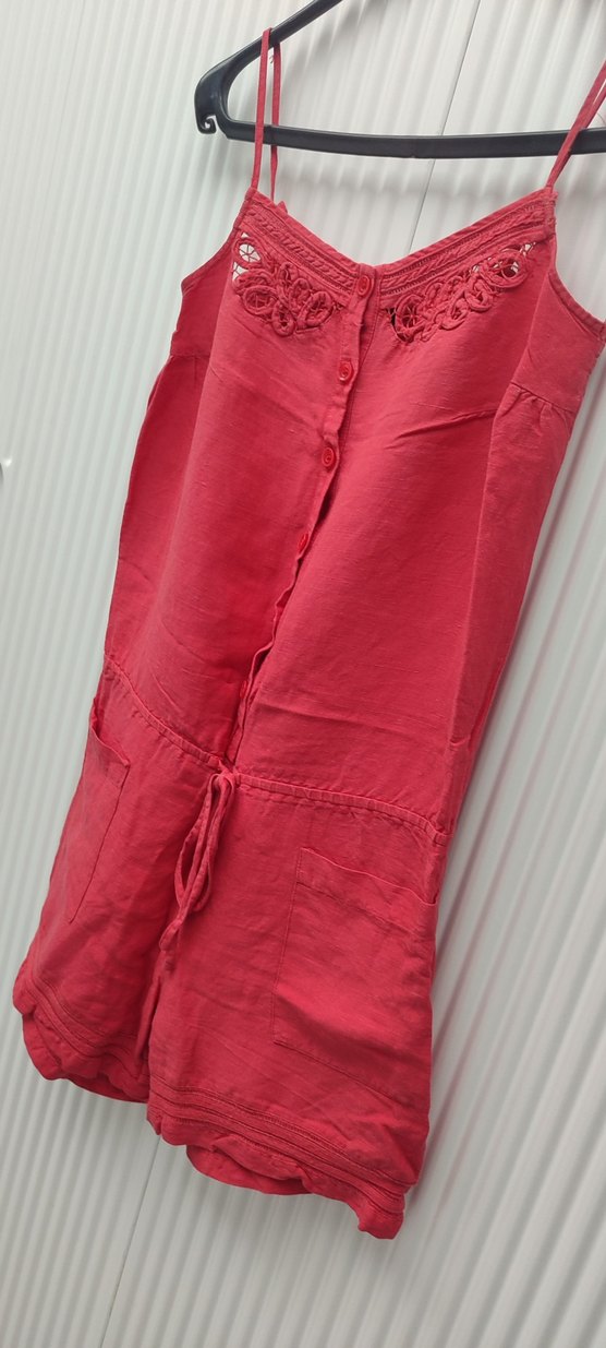 Kırmızı Kısa Tulum - Görsel 2