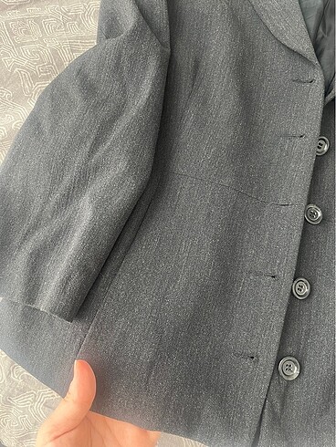 Vintage vatkalı ceket - Görsel 4
