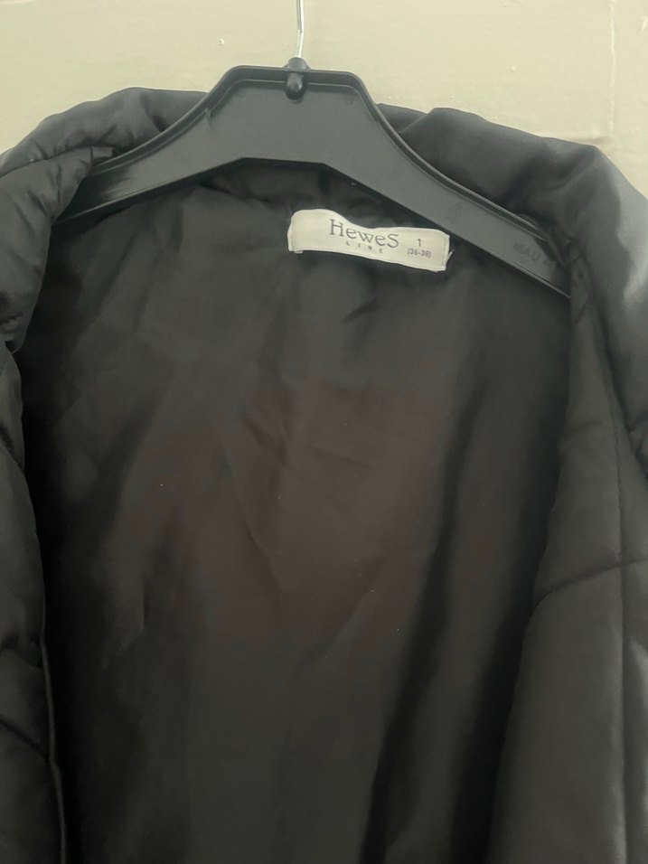 Düğmeli Siyah Kadın Kapüşonlu  Yelek - Görsel 4