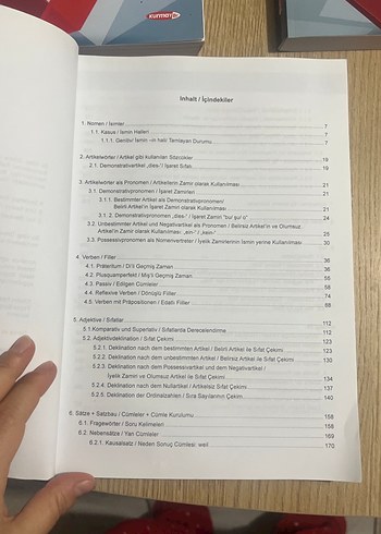 Almanca Dilbilgisi Test Kitabı A1 ve A2 - Görsel 4