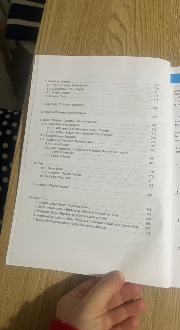 Almanca Dilbilgisi Test Kitabı A1 ve A2 - Görsel 3