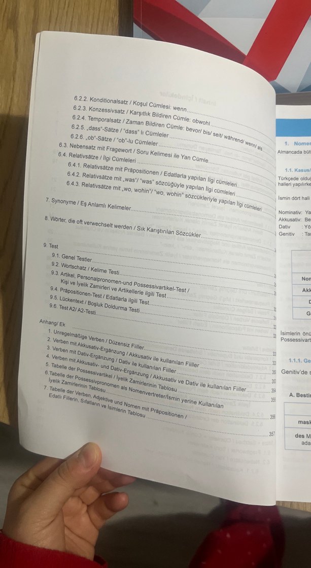 Almanca Dilbilgisi Test Kitabı A1 ve A2 - Görsel 5