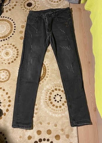 DSquared2 Koyu Gri Yikamali Dar Kesim Jean