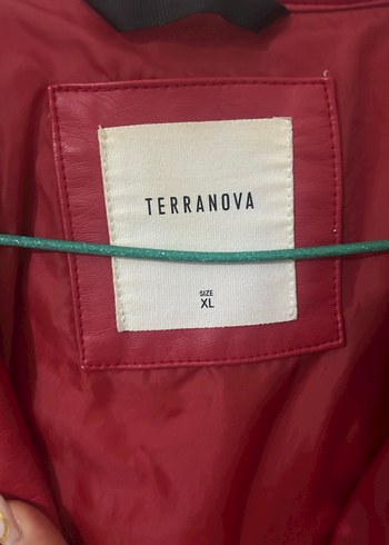 Kırmızı Kadın Deri Ceket - Görsel 2