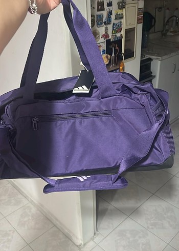 Mor Fermuarlı Erkek Spor Çantası - Görsel 2