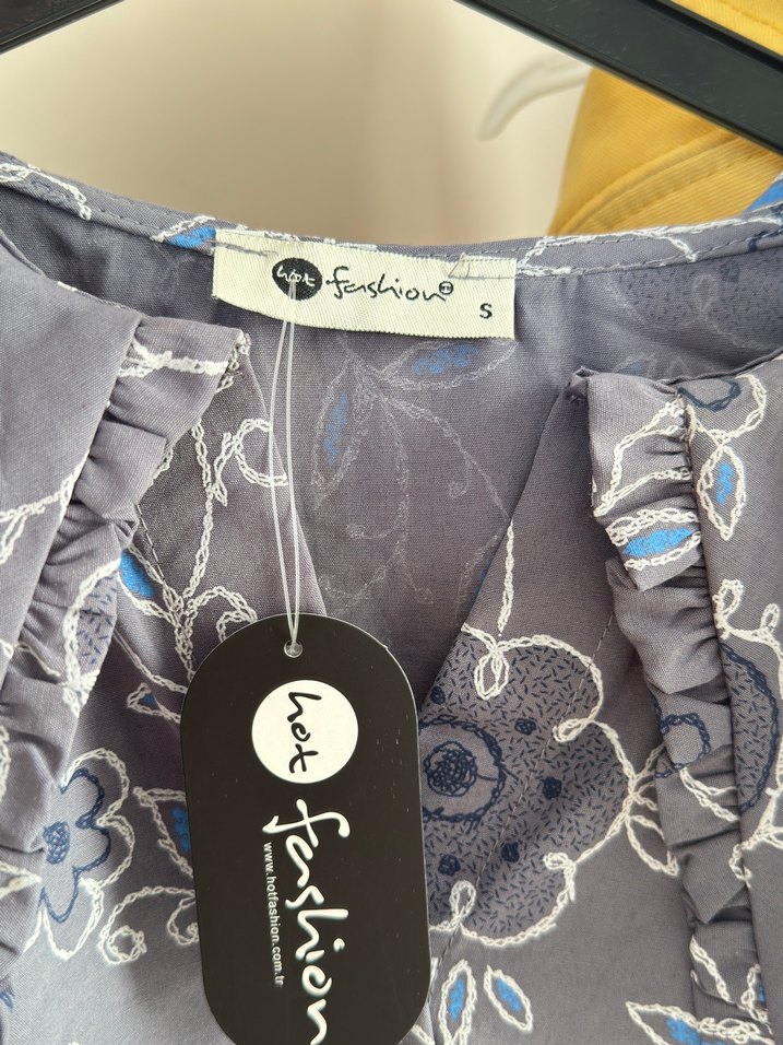 Butik Nakışlı Uzun Kollu Bohem elbise - Görsel 2