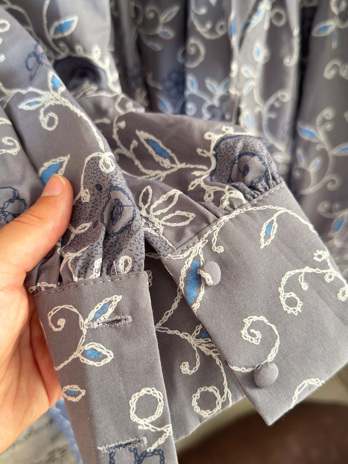 Butik Nakışlı Uzun Kollu Bohem elbise - Görsel 4