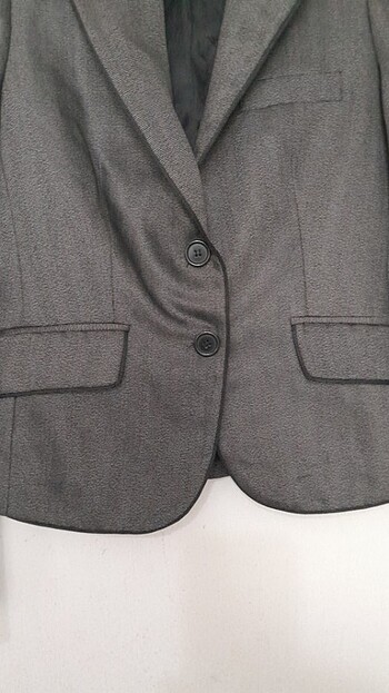 36 Beden gri Renk Blazer ceket