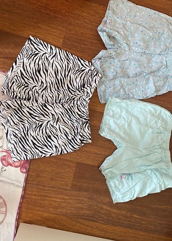 Bohem Tarzı Zebra Desenli Rahat Kız Şortu