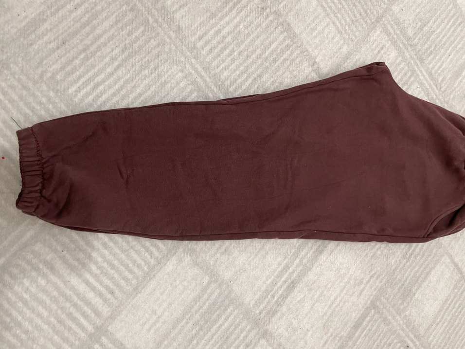 Bordo Kadın Salaş Eşofman Altı - Görsel 2