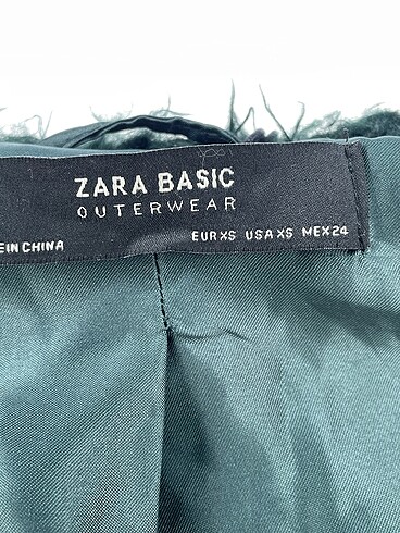 xs Beden yeşil Renk Zara Kaban %70 İndirimli.