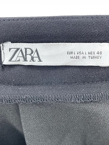 l Beden siyah Renk Zara Midi Etek %70 İndirimli.