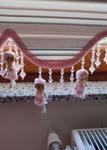 Diğer Bej Çizgili Parlak Düz Perde