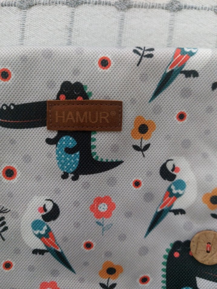 Gri Desenli Bebek Çantası - Görsel 4