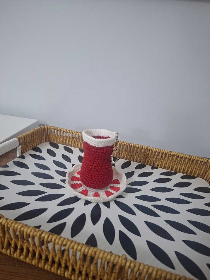 amigurumi çay anahtarlık - Görsel 3