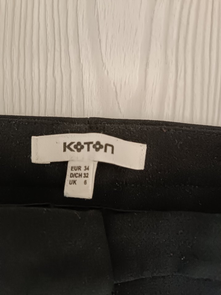 Kadın Siyah Ofis Kumaş Pantolon - Görsel 2