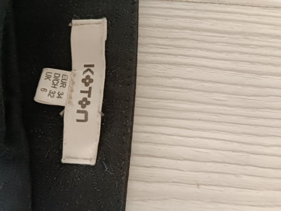 Siyah Kadın Kumaş Pantolon - Görsel 2